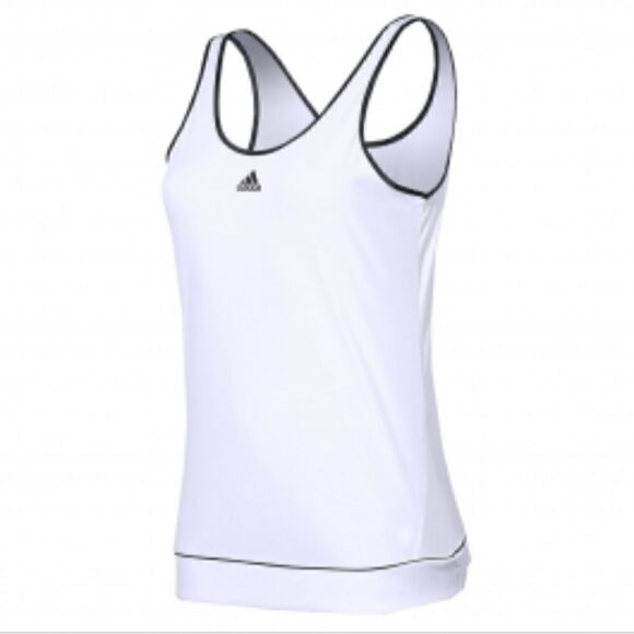 NWOT Adidas Galaxy Performance Athletic Climalite Tennis Tank Blue S 8-10 - Picture 1 of 8